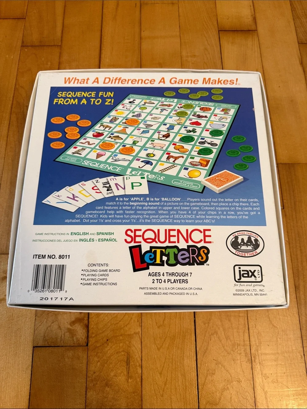 Sequence Letters Game - Complete